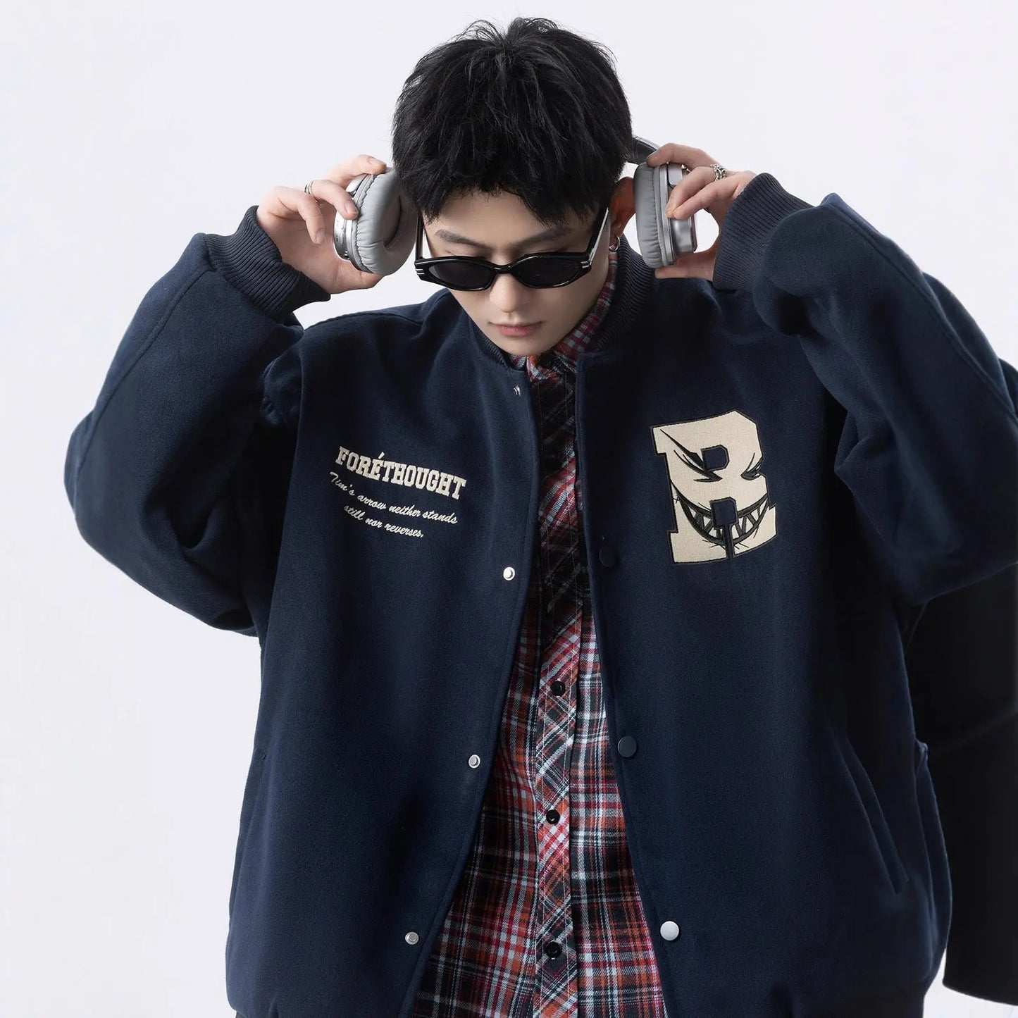 Street Style Letter Print Baseball Jacket for Men and Women Autumn/Winter Trendy Youth Casual Sports Jacket Top