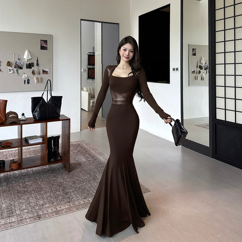 Sexy slim fit waist hugging fish tail skirt