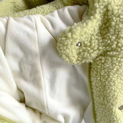 Kids Polar Fleece Coats Children Cartoon Dinosaur Outerwear Boy Warm Fleece Jacket Baby Girls Winter Coat for Boy Clothing