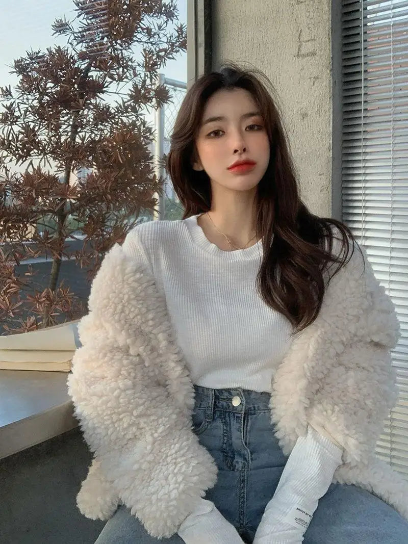 Clothing T Shirt Woman Beige Korean Fashion Streetwear Clothes Top Cute Women's Tshirt High Quality Aesthetic Hot Pullover