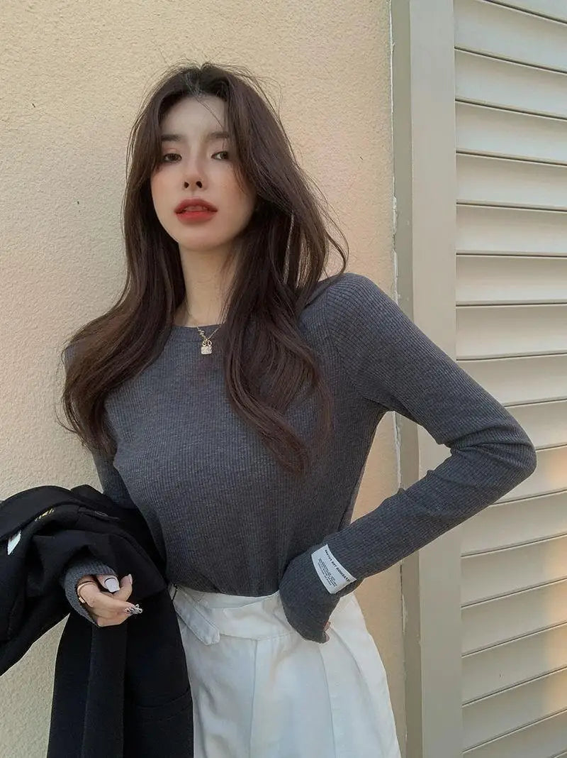 Clothing T Shirt Woman Beige Korean Fashion Streetwear Clothes Top Cute Women's Tshirt High Quality Aesthetic Hot Pullover