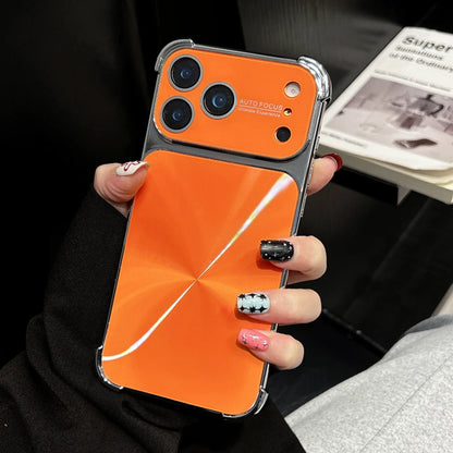Luxury Plating Armor Glitter Aurora Glossy Phone Case For iPhone 17 16 15 14 13 Pro Max Air Plus Lens Camera Protection Cover