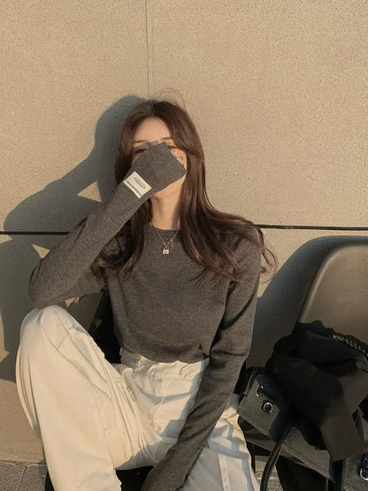 Clothing T Shirt Woman Beige Korean Fashion Streetwear Clothes Top Cute Women's Tshirt High Quality Aesthetic Hot Pullover