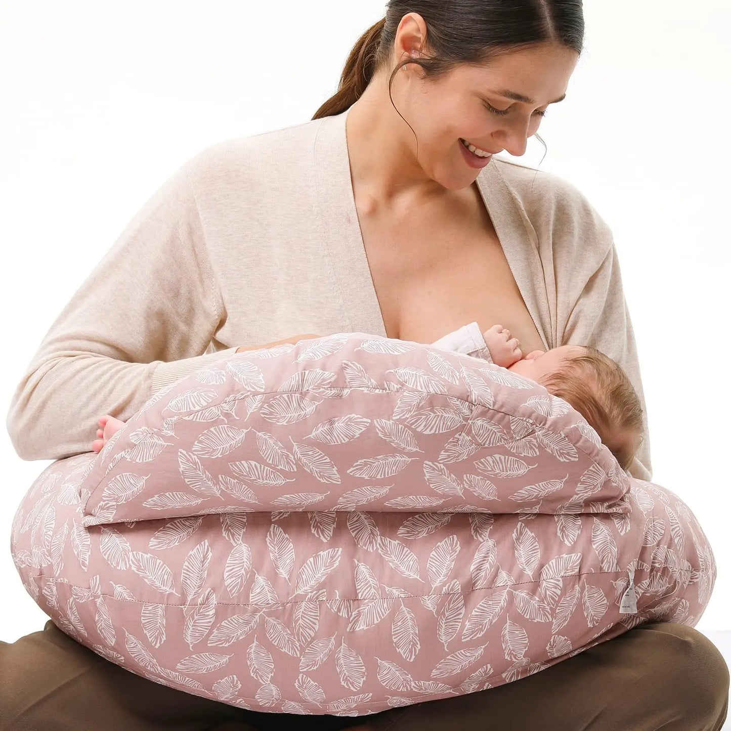 Wider Feeding Pillows Breastfeeding Nursing Support Pillow for Mom Baby Hand-Free Easier Feeding Comfortable Postpartum Recovery