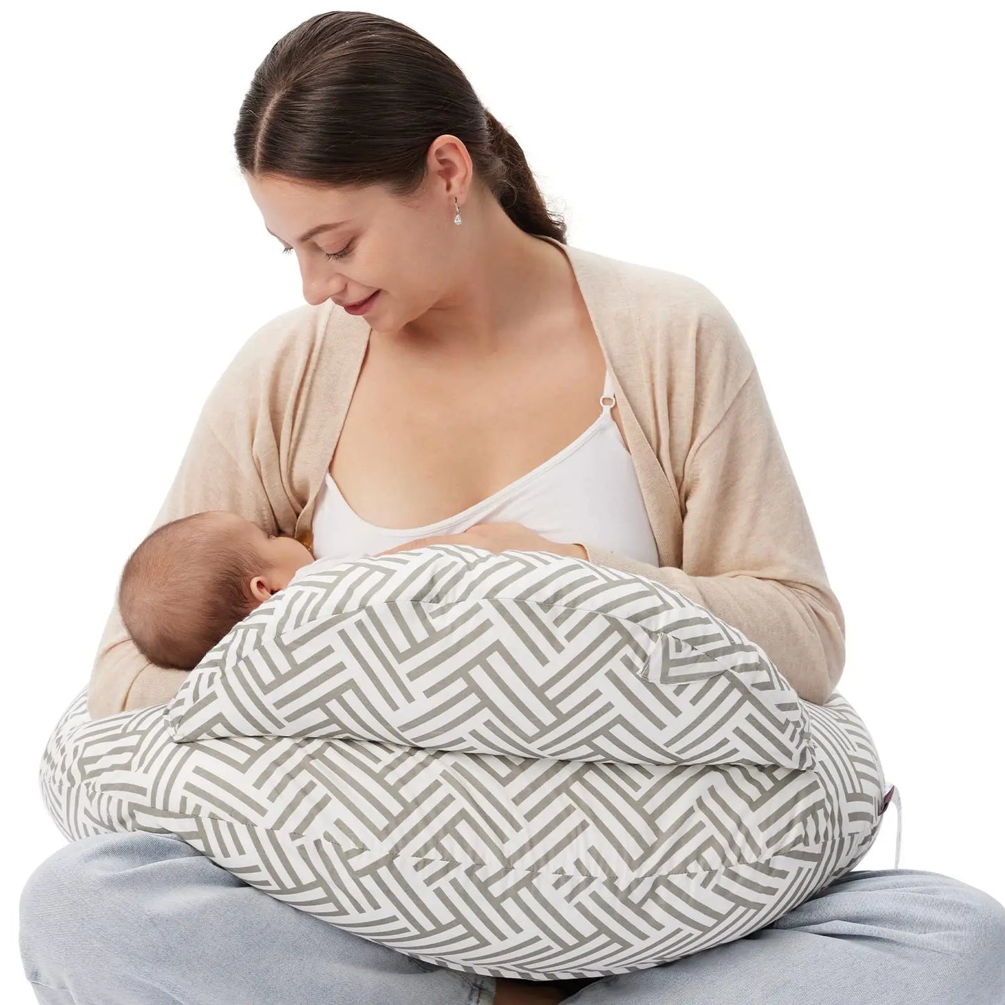 Wider Feeding Pillows Breastfeeding Nursing Support Pillow for Mom Baby Hand-Free Easier Feeding Comfortable Postpartum Recovery