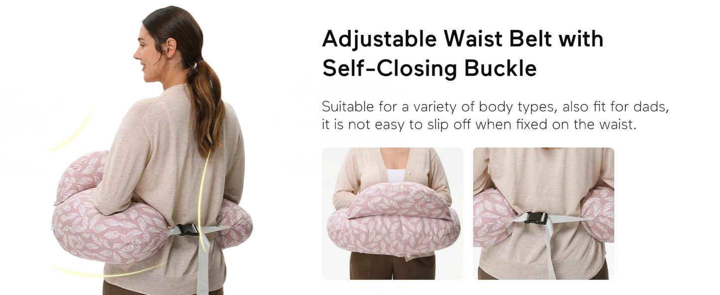 Wider Feeding Pillows Breastfeeding Nursing Support Pillow for Mom Baby Hand-Free Easier Feeding Comfortable Postpartum Recovery